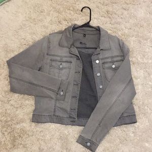 Kut Jacket; Gray Denim Kut Coat Grey Jean Jacket